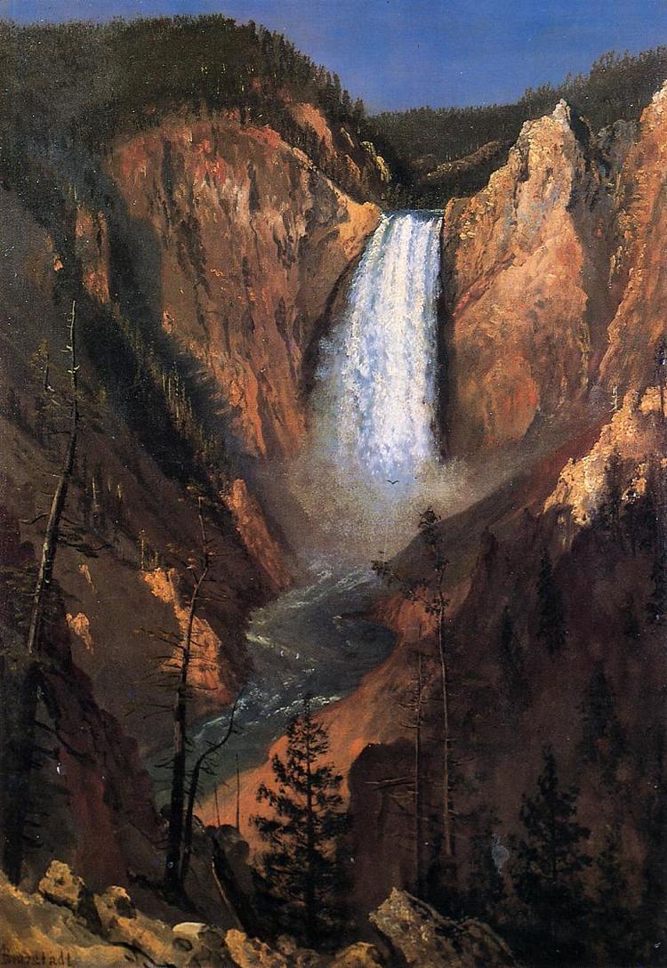 Albert Bierstadt Oil Painting Lower Yellowstone Falls